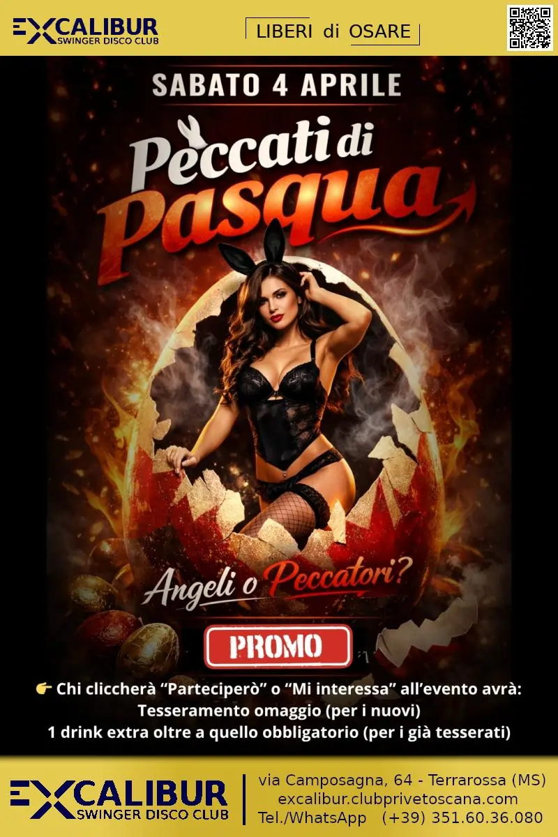 Swinger club prive evento Peccati di Pasqua